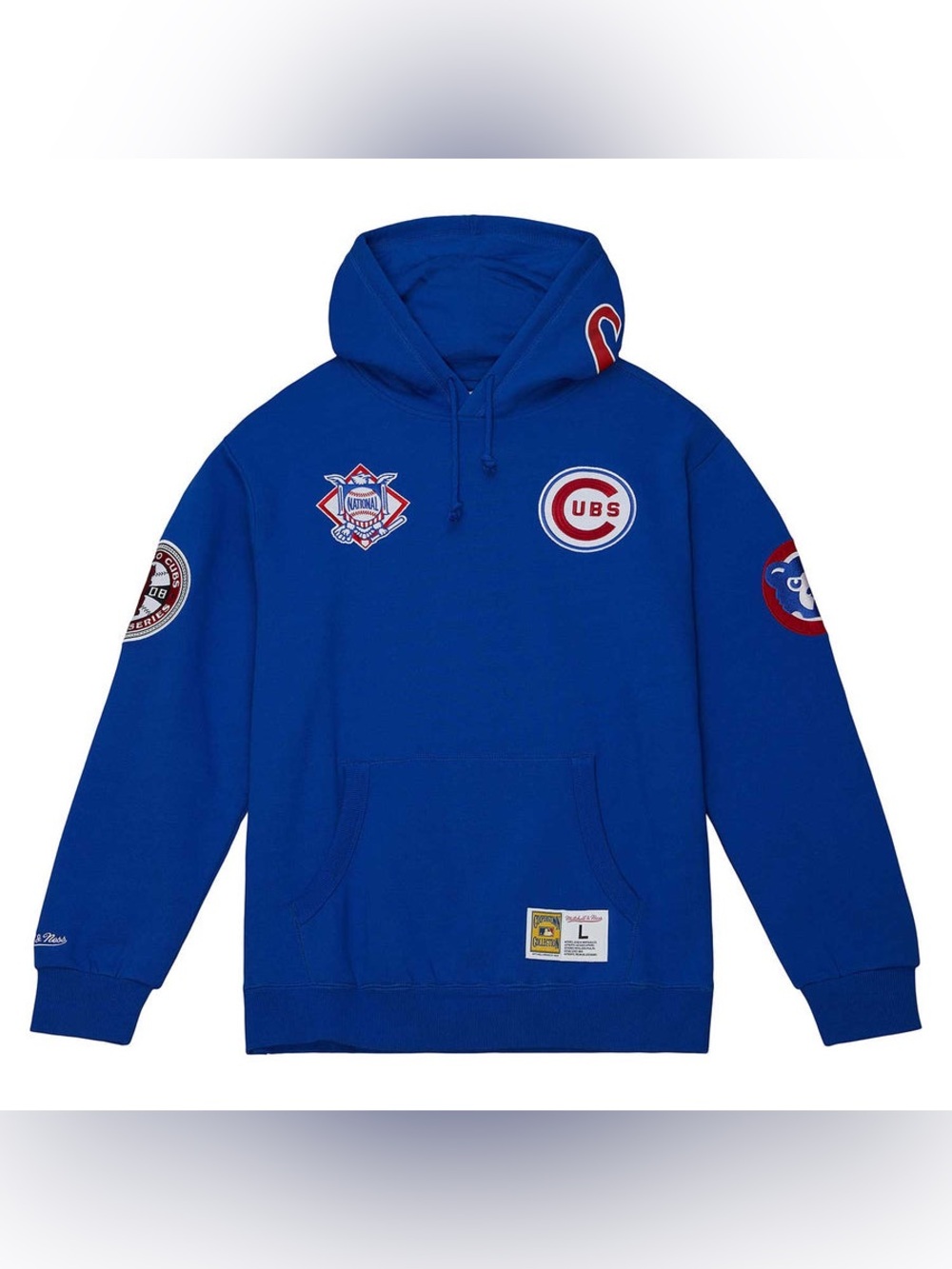 Mitchell and Ness Chicago Cubs City Collection Vintage Hooded Sweatshirt Sz M